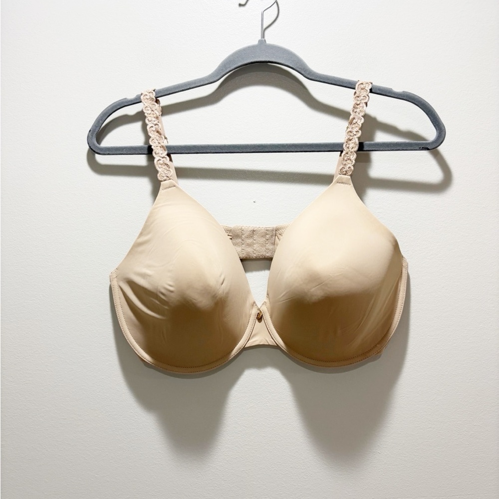 Natori Women’s Pure Luxe Custom Coverage Contour Underwire Bra Tan